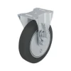 180 mm Elastic Rubber Dead Man's Brake Right Side Rigid Caster