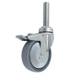 125mm Polyurethane Swivel Caster w/ Total Lock Brake