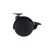 60 mm Twin Wheel Swivel Caster w/ Brake