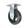 6" Mold-On Rubber Rigid Caster