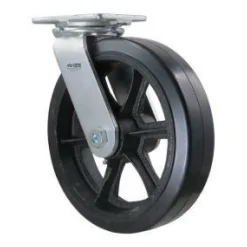 12" Mold-On Rubber Swivel Caster
