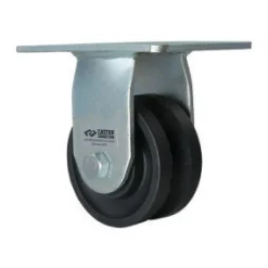 4" Nylon V-Groove Rigid Caster