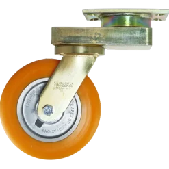 8" Orange CC Axis Dual-Swivel Maintenance-Free CC Apex Caster