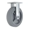 8" Performa Rubber Rigid Caster