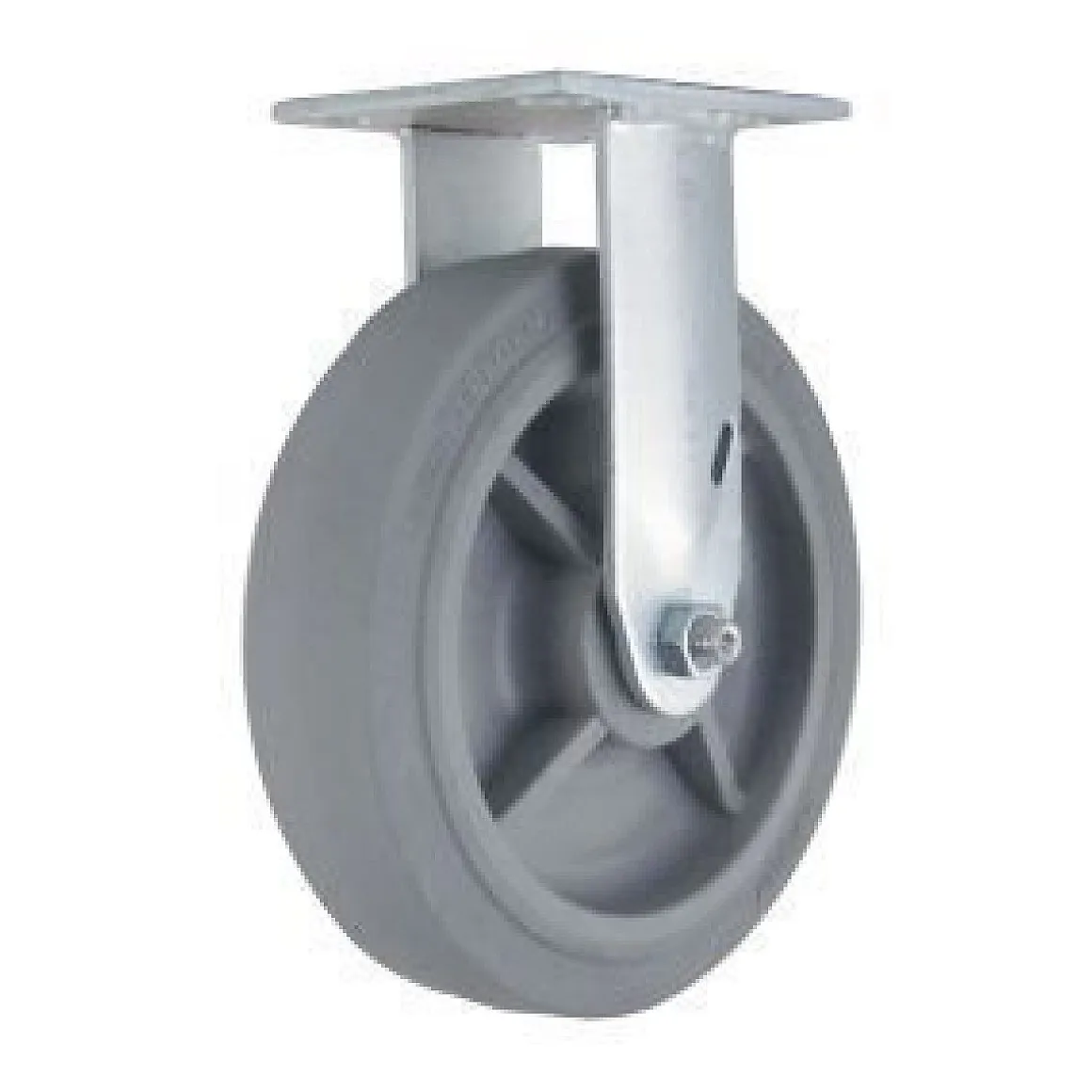 8" Performa Rubber Rigid Caster