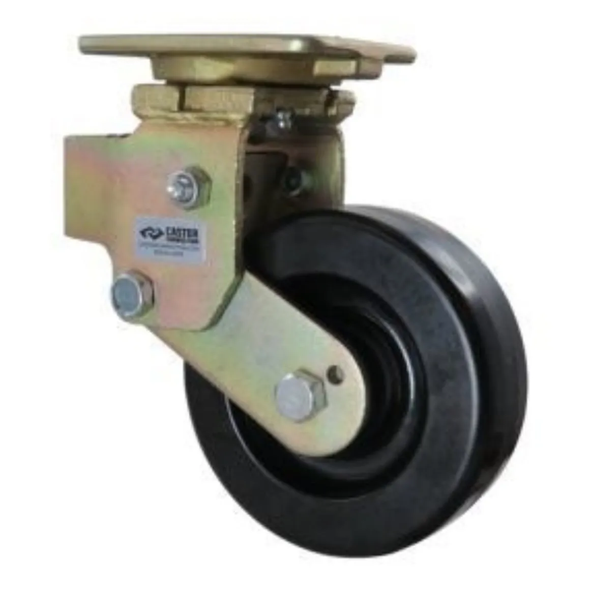6" Phenolic Spring-Loaded Swivel Caster
