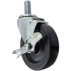 5" Polyolefin Swivel Caster w/ Brake