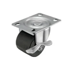 2" Polyolefin Swivel Caster w/ Brake