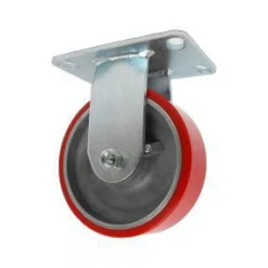 6" Polyurethane on Aluminum Rigid Caster