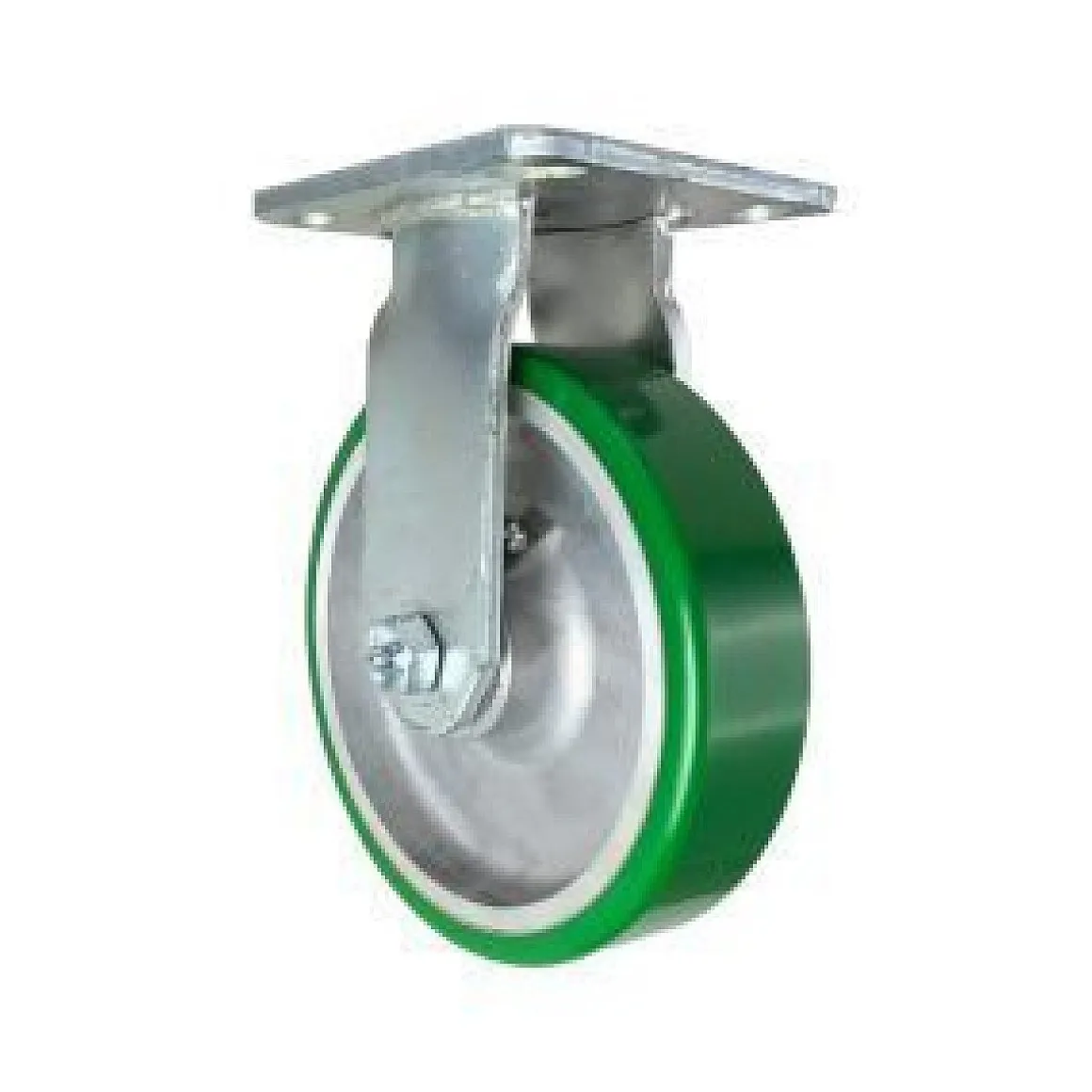 6" Polyurethane on Aluminum Rigid Caster