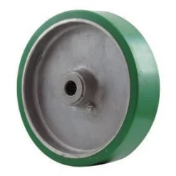 8" Polyurethane on Aluminum Wheel