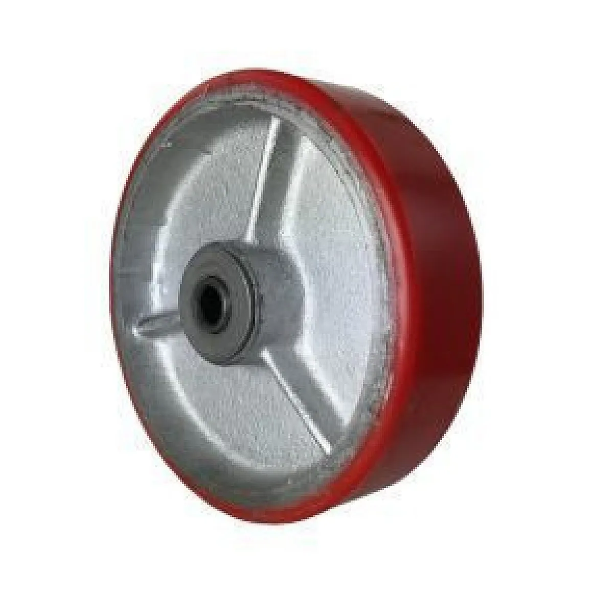 6" Polyurethane on Iron Wheel