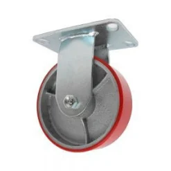 6" Polyurethane on Steel Rigid Caster