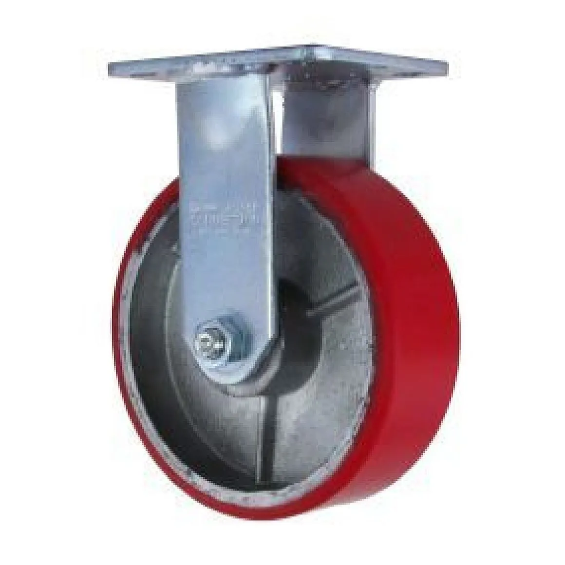 6" Polyurethane on Steel Rigid Caster