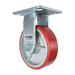 5" Polyurethane on Steel Rigid Caster