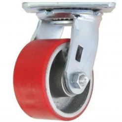 4" Polyurethane on Steel Swivel Caster