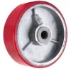 6" Polyurethane on Steel Wheel