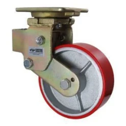 6" Polyurethane Spring-Loaded Swivel Caster