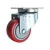 3" Red Polyurethane Swivel Caster