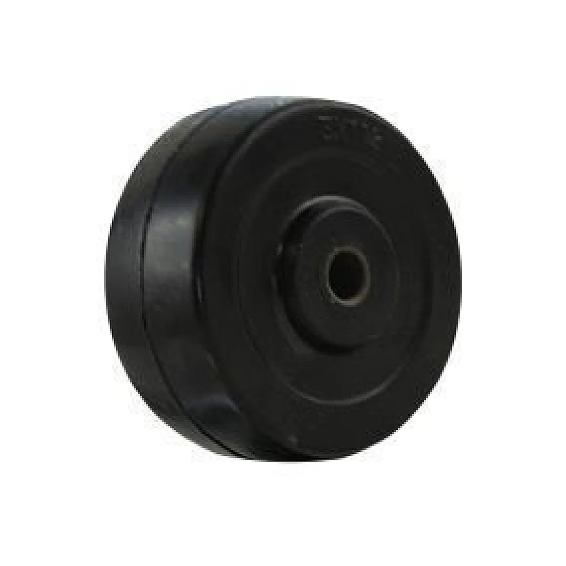3" Soft Black Rubber Wheel