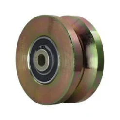 4" Solid Steel V-Groove Wheel