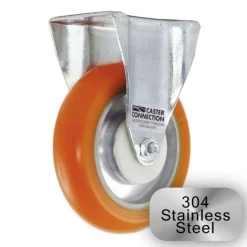 5" Stainless Steel CC Apex Rigid Caster