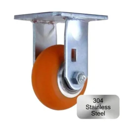 4" Stainless Steel CC Apex Rigid Caster
