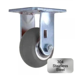 4" Stainless Steel CC Apex Rigid Caster