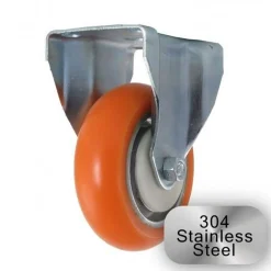 4" Stainless Steel CC Apex Rigid Caster