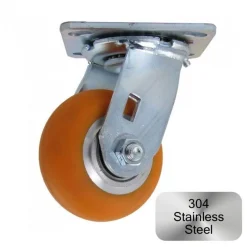 4" Stainless Steel CC Apex Swivel Caster