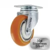 4" Stainless Steel CC Apex Swivel Caster