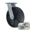 8" Stainless Steel Glass-Filled Nylon Swivel Caster