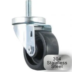 3" Stainless Steel Polyolefin Swivel Caster