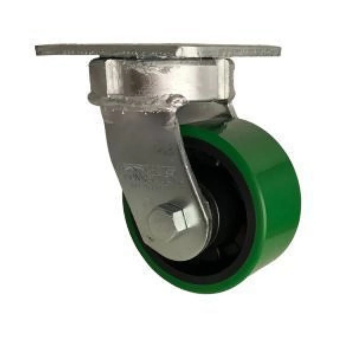 4" Stainless Steel Polyurethane on Glass-Filled Nylon Swivel Caster