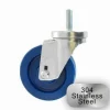 4" Stainless Steel Solid Polyurethane Swivel Caster