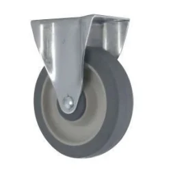 5" Stainless Steel Thermoplastic Rubber Rigid Caster