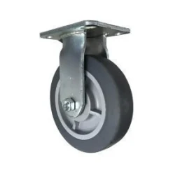 6" Thermoplastic Rubber Rigid Caster
