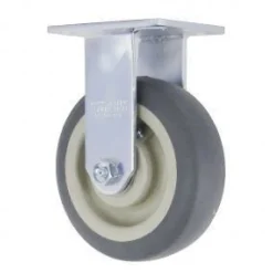 6" Thermoplastic Rubber Rigid Caster
