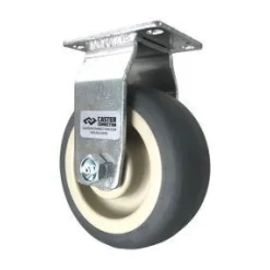 5" Thermoplastic Rubber Rigid Caster