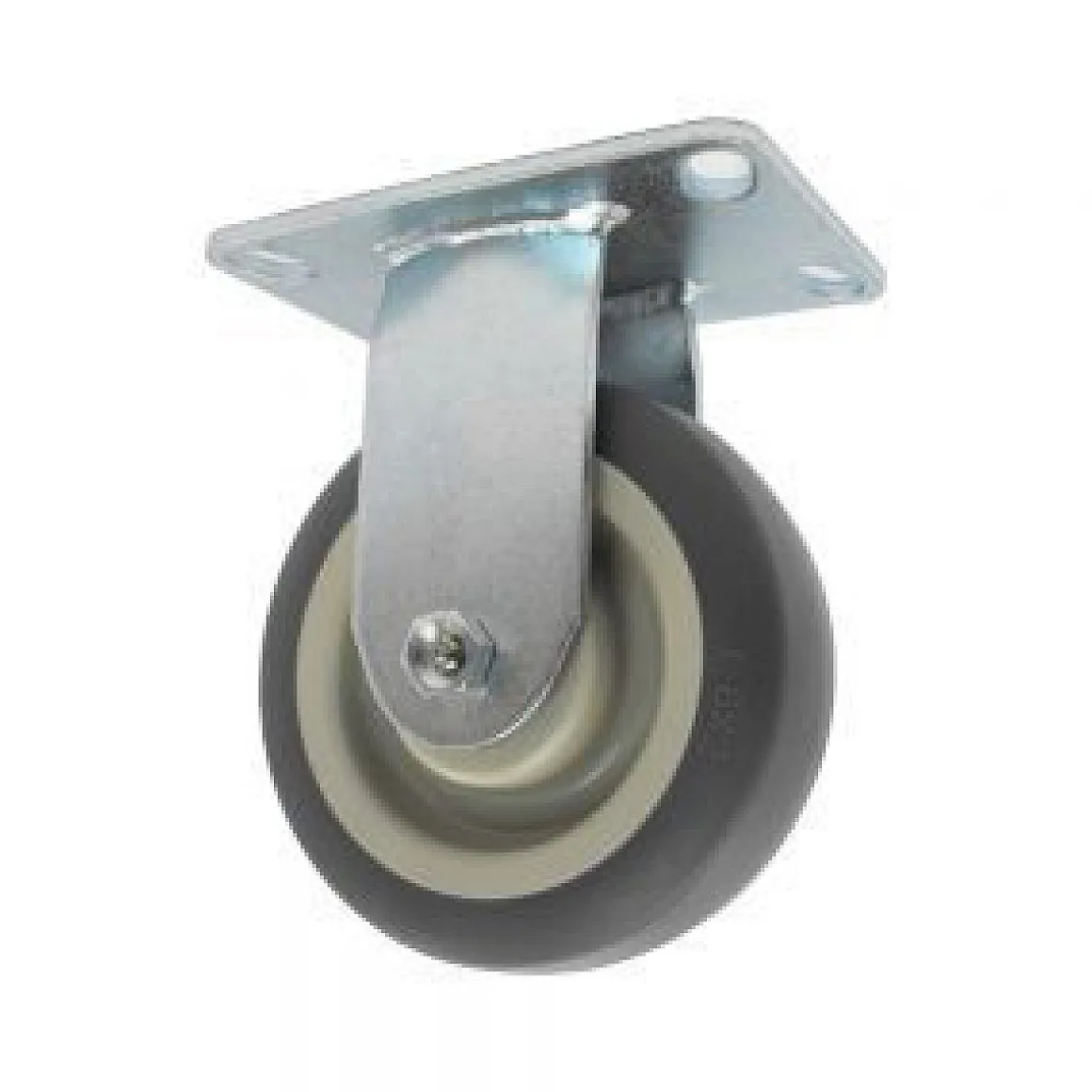 6" Thermoplastic Rubber Rigid Caster