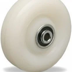 4" White Nylon Wheel
