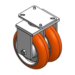 10" X 3" CC APEX HD DUAL-WHEEL RIGID CASTER