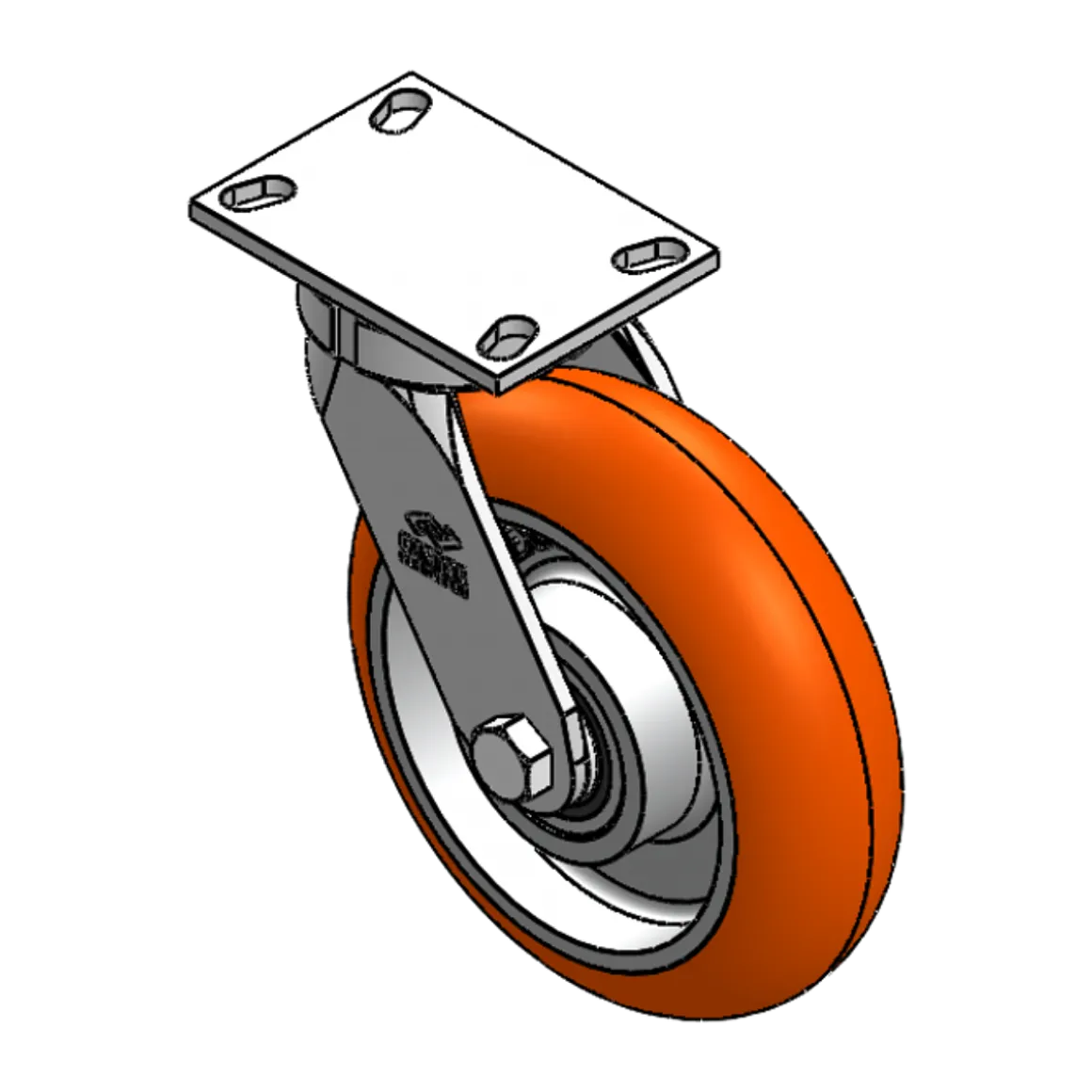 10" X 3" CC APEX HD KINGPINLESS SWIVEL CASTER