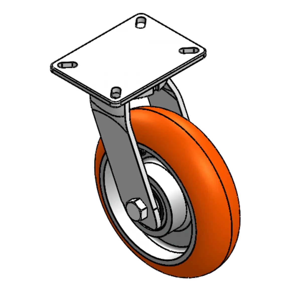 10" X 3" CC APEX HD KINGPINLESS SWIVEL CASTER OVERALL HEIGHT 12-1/2"