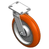 12" X 3" CC APEX HD KINGPINLESS SWIVEL CASTER OVERALL HEIGHT 13-1/2"