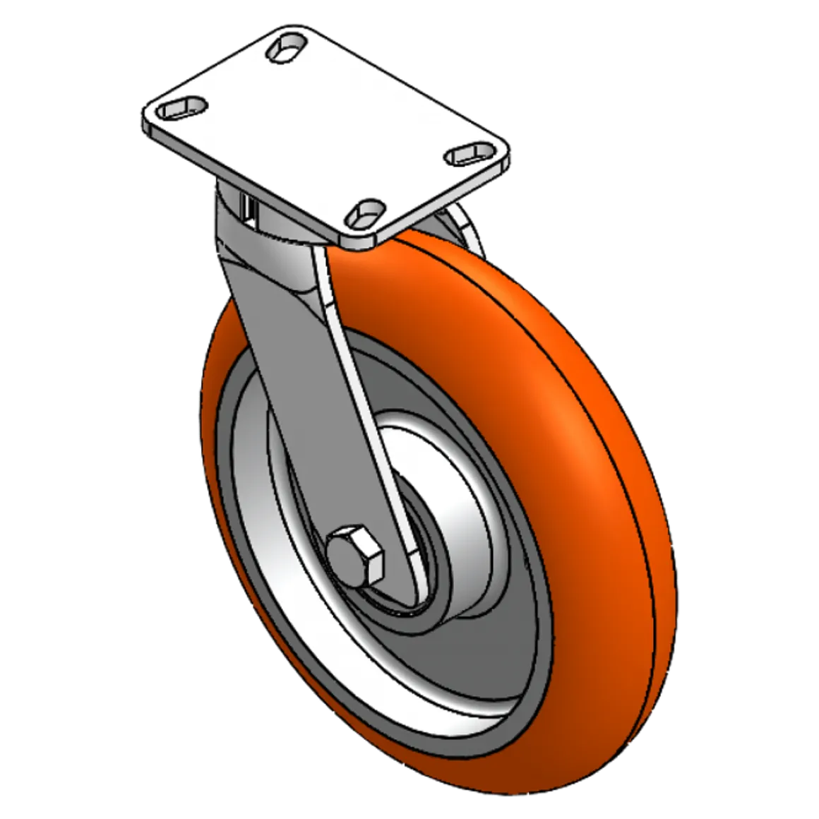 12" X 3" CC APEX HD KINGPINLESS SWIVEL CASTER OVERALL HEIGHT 13-1/2"