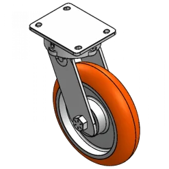 12" X 3" CC APEX HD KINGPINLESS SWIVEL CASTER TOP PLATE 6-1/4"-7-1/2"