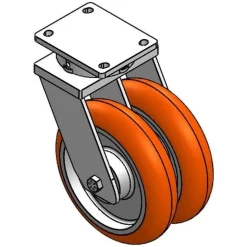 12" X 3" CC APEX HD KINGPINLESS SWIVEL CASTER TOP PLATE 6-1/4"-7-1/2"
