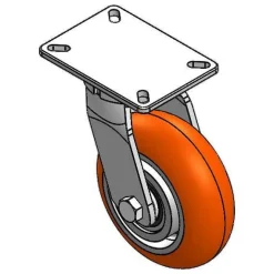 8" X 3" CC APEX HD KINGPINLESS SWIVEL CASTER 10-1/2" OVERALL HEIGHT