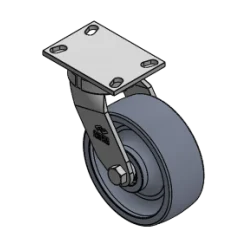 8" X 3" CC NYLEX KINGPINLESS SWIVEL CASTER OVERALL HEIGHT 10-1/8"